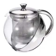 GENERICO - Cafetera de Vidrio y Acero de 1100ml
