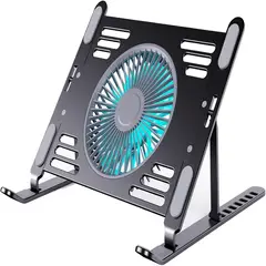 SEISA - Soporte Aluminio Base Cooler Ventilador de Laptop Notebook HZ44