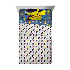 POKEMON - JUEGO DE SABANAS COLORS PIKACHU