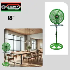 CROWN - Ventilador 3 en 1 18" Semi-Industrial