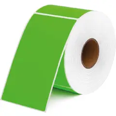 OEM - Rollo 350 Etiqueta Termica Adhesiva Mate 10x15cm Verde