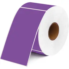 OEM - Rollo 350 Etiqueta Termica Adhesiva Mate 10x15cm Lila