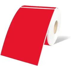 OEM - Rollo 350 Etiqueta Termica Adhesiva Mate 10x15cm Rojo