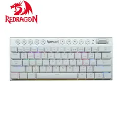 REDRAGON - Teclado HORUS 60% Wireless English K632-PRO-RGB WHITE RED SWITCH