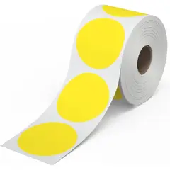 OEM - Rollo 1000 Etiqueta Termica Adhesiva Mate D5cm Amarillo