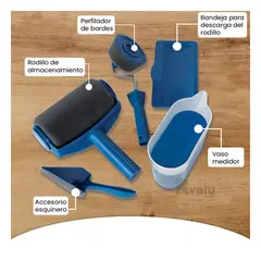 GENERICO - Rodillo Util para Pintar en Color Azul Y+Gift MiniAgenda