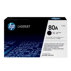 HP - TONER HP CF280A (80A) L.J. M401N NEGRO 2560 PGS