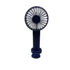 GENERICO - Ventilador portátil recargable 3 velocidades - Azul oscuro