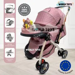 CONFORT - Coche Cuna Musical de Lujo «SUMMER DAY» Pink