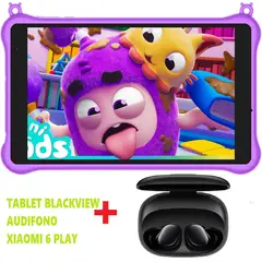 BLACKVIEW - Tablet Para Niños Tab 50 Kids - Purpura + Audifonos Xiaomi 6 Play