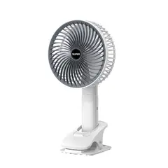 GENERICO - Ventilador portátil con clip y batería recargable - 29 x 16.5 cm - 448
