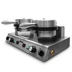 VENTUS - Máquina para Barquillos doble- 30 a 40 U/Min- Inoxidable-VMB-02