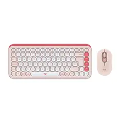 LOGITECH - Teclado Logitech +Mouse Pop Icon Bluetooth Rosa