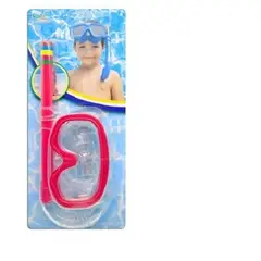 GENERICO - Set de Buceo Máscara y Snorkel Verano Fucsia