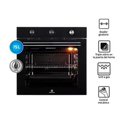 INDURAMA - Horno Empotrable HEI-75NGP 75 L Gas