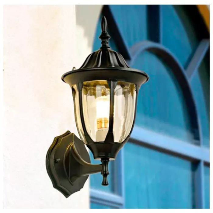 Lámpara de Pared Farol Negro