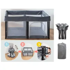 BABYKISS - CORRAL PLEGABLE TEDDY PORTATIL MAS ALFOMBRA