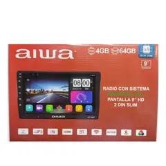 AIWA - Autoradio Android 12.0 2 Din HD 9'' WIFI GPS 4GB+64GB