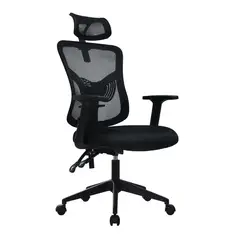 OFIDEAS - Silla de Oficina Ergonómica Fone Ultra Negro Presidente Nylon Ofideas