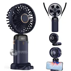 GENERICO - Mini Ventilador Portátil Con Soporte Para Celular Recargable USB