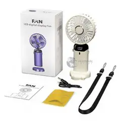 GENERICO - Ventilador De Mano Con Función Recargable Con Base