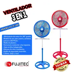 FUJITEC - Ventilador CF-190 de 18 pulagadas y 250 Wats
