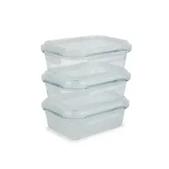 TRIKO - Taper vidrio borosilicato set 630ml x3