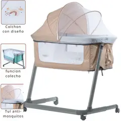 EBABY - Cuna Colecho MARION con función colecho BEIGE