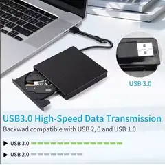 GENERICO - LECTORA GRABADORA EXTERNA CD DVD USB USB-C