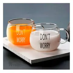 GENERICO - Taza Resistente de 350ML en Transparente Y+Papel de Regalo