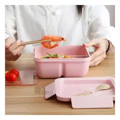 RYBIU IMPORT - Taper Hermetico para Picnics en Rosado Y+Papel de Regalo