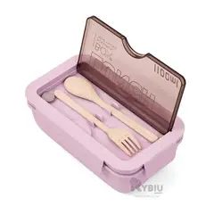 RYBIU IMPORT - Envase Compacto para Comida Morado Y+Envoltorio de Regalo