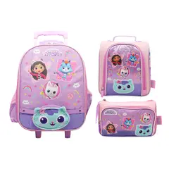 CHILDRENS CLUB - Pack Escolar Maleta Oficio Premium Gabby Dollhouse y sus amigos