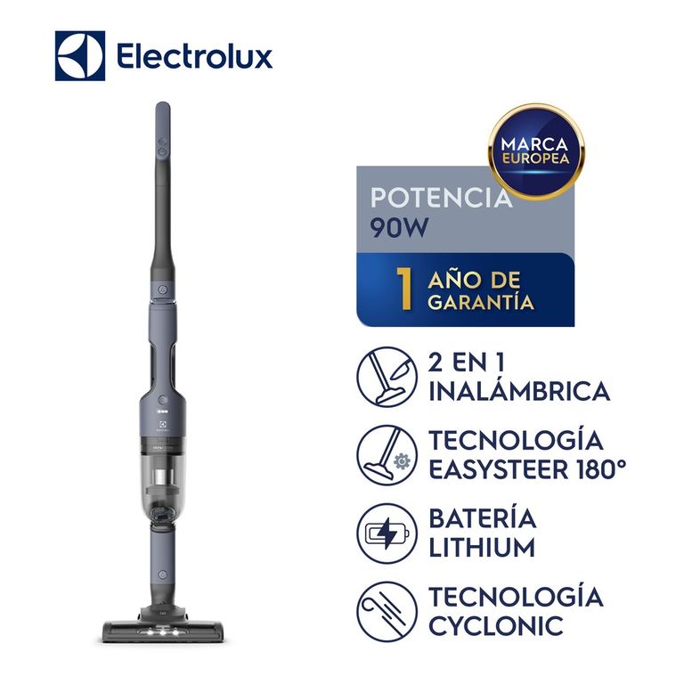 Aspiradora Inalámbrica Electrolux ERG019 90W 2 en 1 con Filtro HEPA