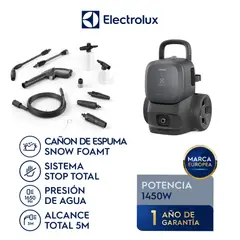 Electrolux - Hidrolavadora Electrolux EWS1850P 1850W 135 Bar para Autos y Hogar