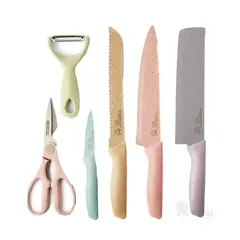 RYBIU IMPORT - Set de Cuchillos de 6 Piezas de Calidad Multicolor