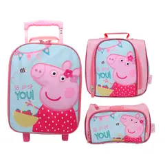 CHILDRENS CLUB - Pack Escolar Maleta Nido Premium Peppa Pig Fresitas