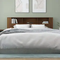 TU MESITA - Cabecera para cama moderna con organizador Margaret color Marrón