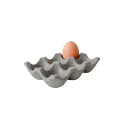 GENERICO - Porta Huevos de Concreto para 6 unidades