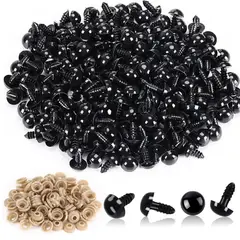 GENERICO - Ojos De Seguridad Amigurumi 5mm Negro 200 unid Manualidades