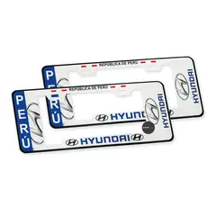 JETION - Portaplaca Estilo Europeo Universal Hyundai 2pcs