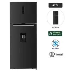 BLACKLINE - Refrigeradora 417L No Frost Top Mount TM 417LD BI Negro
