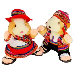 GENERICO - Pareja de cuy de peluche Artesanía Peruana