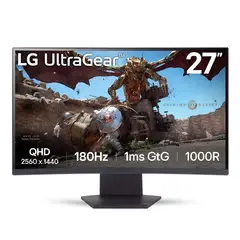LG - Monitor curvo UltraGear 27GS60QC 27” 180Hz QHD 1ms GtG Negro