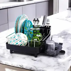 KOTIINI - Escurridor de platos Smart Plus small negro