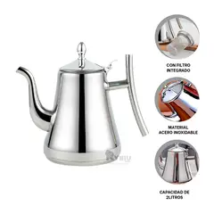 RYBIU IMPORT - Infusor de Agua 2L Plateado Y+Ligas de Regalo