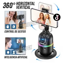 GENERICO - Trípode Inteligente Seguimiento Facial Automático 360° Lector Gestos