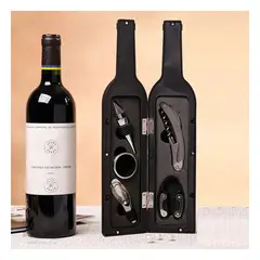 RYBIU IMPORT - Set de Destapador para Botellas en Negro Y+Papel de Regalo