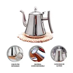 RYBIU IMPORT - Infusor para Granos Cafetales Plateado Y+Post-it Adhesivos