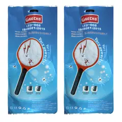 GENERICO - Set x2 Raquetas eléctricas 50cm matamoscas y recargable